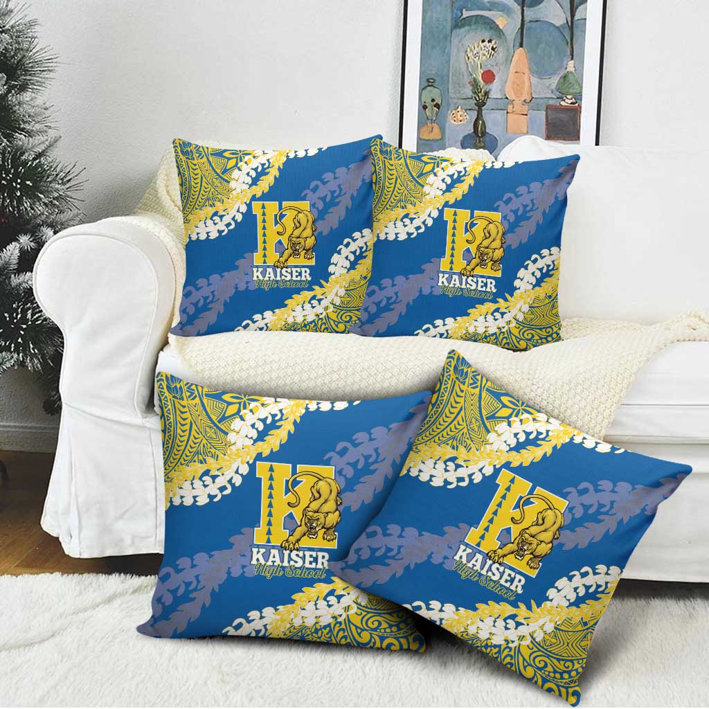 Kaiser Hawaii High School Pillow Cover Puakenikeni Lei Hawaiian Pattern LT14 - Polynesian Pride