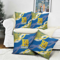 Kaiser Hawaii High School Pillow Cover Puakenikeni Lei Hawaiian Pattern LT14 - Polynesian Pride