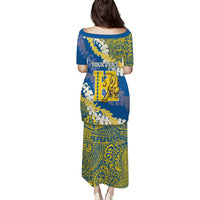 Personalized Kaiser Hawaii High School Puletasi Puakenikeni Lei Hawaiian Pattern LT14 - Polynesian Pride
