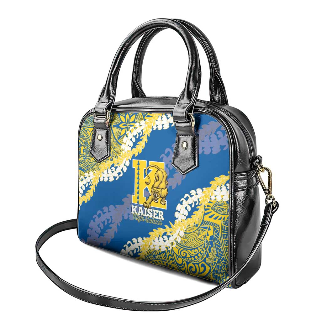 Kaiser Hawaii High School Shoulder Handbag Puakenikeni Lei Hawaiian Pattern LT14 - Polynesian Pride