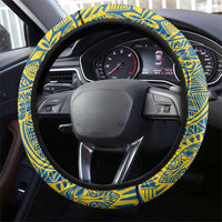 Kaiser Hawaii High School Steering Wheel Cover Puakenikeni Lei Hawaiian Pattern LT14 - Polynesian Pride