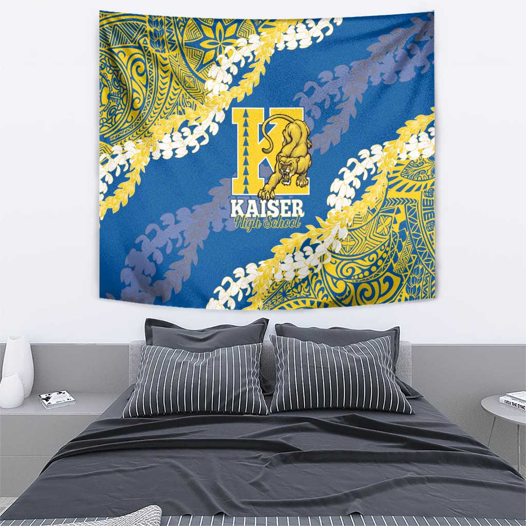 Kaiser Hawaii High School Tapestry Puakenikeni Lei Hawaiian Pattern LT14 - Polynesian Pride