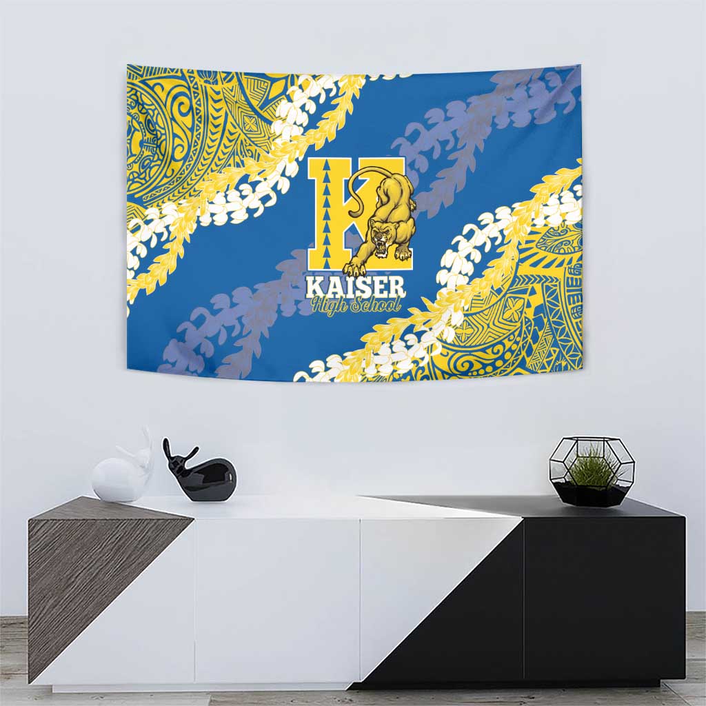 Kaiser Hawaii High School Tapestry Puakenikeni Lei Hawaiian Pattern LT14 - Polynesian Pride
