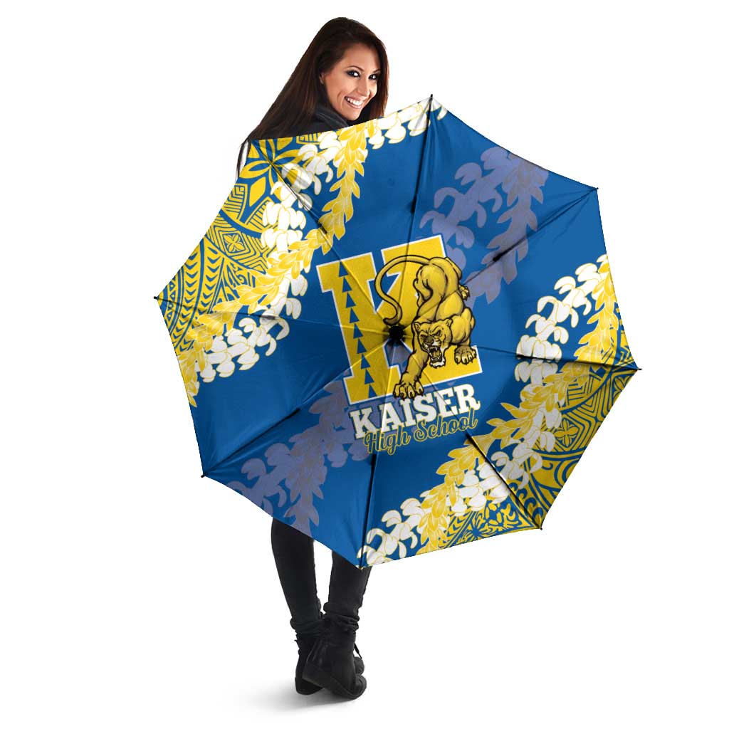 Kaiser Hawaii High School Umbrella Puakenikeni Lei Hawaiian Pattern LT14 - Polynesian Pride