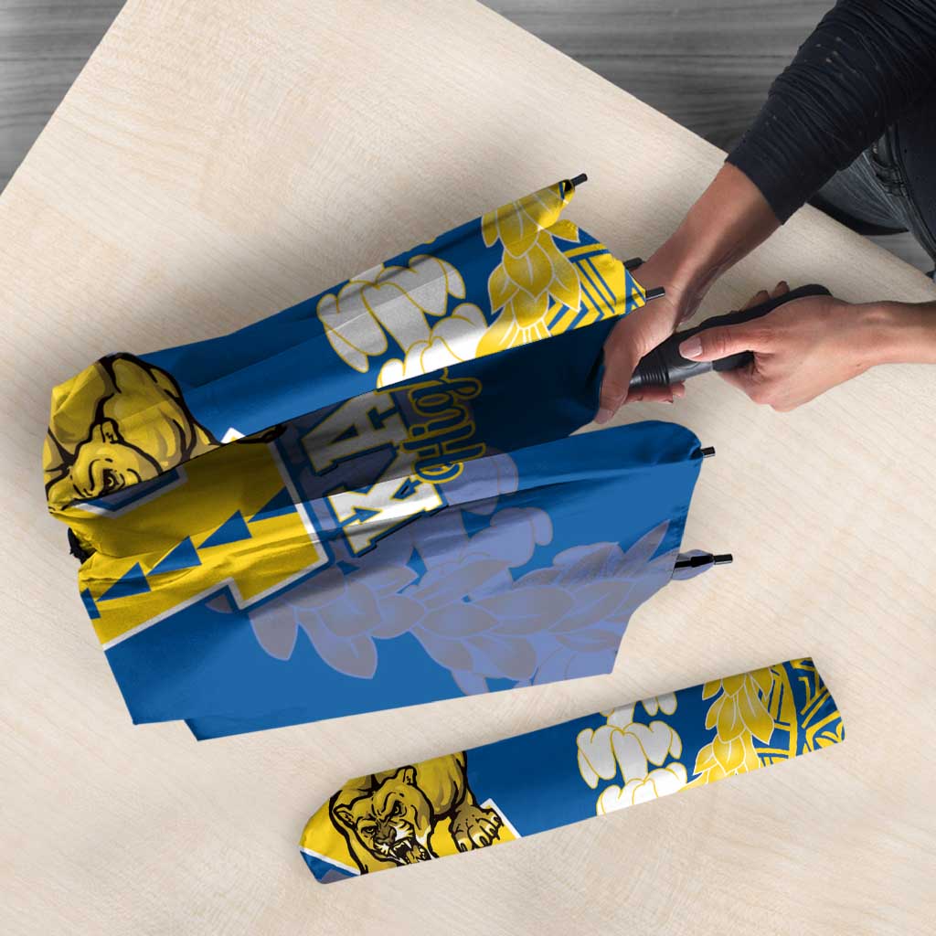 Kaiser Hawaii High School Umbrella Puakenikeni Lei Hawaiian Pattern LT14 - Polynesian Pride