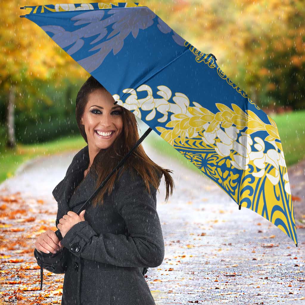 Kaiser Hawaii High School Umbrella Puakenikeni Lei Hawaiian Pattern LT14 - Polynesian Pride