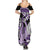 Purple Polynesian Family Matching Summer Maxi Dress and Hawaiian Shirt Hammerhead Shark Tattoo Royal Plumeria Gradient Vibes LT14 - Polynesian Pride