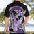 Purple Polynesian Hawaiian Shirt Hammerhead Shark Tattoo Royal Plumeria Gradient Vibes LT14 - Polynesian Pride