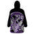 Purple Polynesian Wearable Blanket Hoodie Hammerhead Shark Tattoo Royal Plumeria Gradient Vibes LT14 - Polynesian Pride