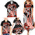 Red Polynesian Family Matching Summer Maxi Dress and Hawaiian Shirt Hammerhead Shark Tattoo Royal Plumeria Gradient Vibes LT14 - Polynesian Pride