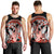 Red Polynesian Men Tank Top Hammerhead Shark Tattoo Royal Plumeria Gradient Vibes LT14 - Polynesian Pride