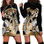 Gold Polynesian Hammerhead Shark Tattoo Hoodie Dress Royal Plumeria Gradient Vibes LT14 - Polynesian Pride