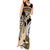 Gold Polynesian Hammerhead Shark Tattoo Tank Maxi Dress Royal Plumeria Gradient Vibes LT14 - Polynesian Pride