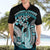 Turquoise Polynesian Hammerhead Shark Tattoo Hawaiian Shirt Royal Plumeria Gradient Vibes LT14 - Polynesian Pride