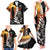 Custom New Zealand Silver Fern Rugby ANZAC Day Family Matching Tank Maxi Dress and Hawaiian Shirt 2024 All Black Tiki Mascot LT14 - Polynesian Pride