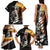 Custom New Zealand Silver Fern Rugby ANZAC Day Family Matching Tank Maxi Dress and Hawaiian Shirt 2024 All Black Tiki Mascot LT14 - Polynesian Pride