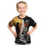 Custom New Zealand Silver Fern Rugby ANZAC Day Kid T Shirt 2024 All Black Tiki Mascot LT14 Black - Polynesian Pride