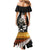 Custom New Zealand Silver Fern Rugby ANZAC Day Mermaid Dress 2024 All Black Tiki Mascot LT14 - Polynesian Pride