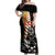 Custom New Zealand Silver Fern Rugby ANZAC Day Off Shoulder Maxi Dress 2024 All Black Tiki Mascot LT14 Women Black - Polynesian Pride