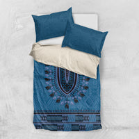 Blue African Dashiki With Fijian Tapa Pattern Bedding Set LT14 US Twin 172cm x 218cm Blue - Polynesian Pride
