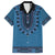 Blue African Dashiki With Fijian Tapa Pattern Hawaiian Shirt