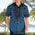 Blue African Dashiki With Fijian Tapa Pattern Hawaiian Shirt