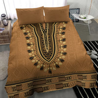 Brown African Dashiki With Fijian Tapa Pattern Bedding Set LT14 - Polynesian Pride