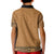 Brown African Dashiki With Fijian Tapa Pattern Kid Polo Shirt