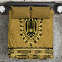 Gold African Dashiki With Fijian Tapa Pattern Bedding Set LT14 Gold - Polynesian Pride
