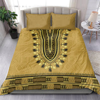 Gold African Dashiki With Fijian Tapa Pattern Bedding Set LT14 - Polynesian Pride
