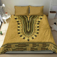 Gold African Dashiki With Fijian Tapa Pattern Bedding Set LT14 - Polynesian Pride