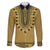 Gold African Dashiki With Fijian Tapa Pattern Family Matching Puletasi and Hawaiian Shirt