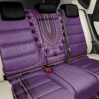 Purple African Dashiki With Fijian Tapa Pattern Back Car Seat Cover LT14 - Polynesian Pride