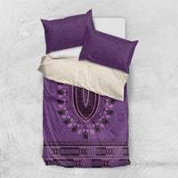 Purple African Dashiki With Fijian Tapa Pattern Bedding Set LT14 US Twin 172cm x 218cm Purple - Polynesian Pride