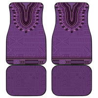 Purple African Dashiki With Fijian Tapa Pattern Car Mats LT14 - Polynesian Pride