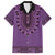 Purple African Dashiki With Fijian Tapa Pattern Hawaiian Shirt