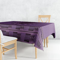 Purple African Dashiki With Fijian Tapa Pattern Tablecloth LT14 - Polynesian Pride