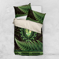 Lime Green African Dashiki With Aotearoa Maori Bedding Set Paua Shell Mix Silver Fern LT14 US Twin 172cm x 218cm Lime Green - Polynesian Pride