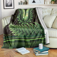 Lime Green African Dashiki With Aotearoa Maori Blanket Paua Shell Mix Silver Fern LT14 Lime Green - Polynesian Pride