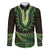 Lime Green African Dashiki With Aotearoa Maori Family Matching Puletasi and Hawaiian Shirt Paua Shell Mix Silver Fern