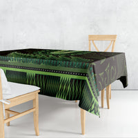 Lime Green African Dashiki With Aotearoa Maori Tablecloth Paua Shell Mix Silver Fern LT14 - Polynesian Pride
