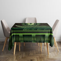 Lime Green African Dashiki With Aotearoa Maori Tablecloth Paua Shell Mix Silver Fern LT14 - Polynesian Pride