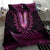 Pink African Dashiki With Aotearoa Maori Bedding Set Paua Shell Mix Silver Fern