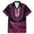 Pink African Dashiki With Aotearoa Maori Family Matching Mermaid Dress and Hawaiian Shirt Paua Shell Mix Silver Fern