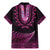 Pink African Dashiki With Aotearoa Maori Family Matching Mermaid Dress and Hawaiian Shirt Paua Shell Mix Silver Fern