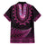 Pink African Dashiki With Aotearoa Maori Hawaiian Shirt Paua Shell Mix Silver Fern