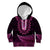 Pink African Dashiki With Aotearoa Maori Kid Hoodie Paua Shell Mix Silver Fern