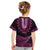 Pink African Dashiki With Aotearoa Maori Kid T Shirt Paua Shell Mix Silver Fern