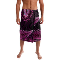 Pink African Dashiki With Aotearoa Maori Lavalava Paua Shell Mix Silver Fern LT14 Pink - Polynesian Pride