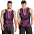 Pink African Dashiki With Aotearoa Maori Men Tank Top Paua Shell Mix Silver Fern